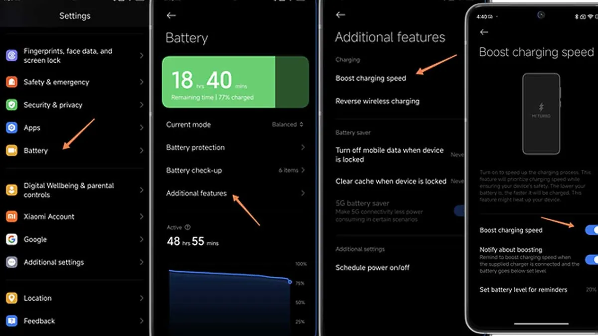 Xiaomi telefonlarda hızlı şarj nasıl açılır: HyperOS kullanıyorsanız bunları yapın