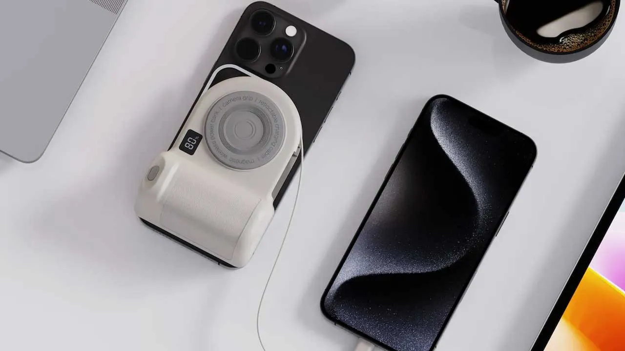 Belkin PowerGrip, iPhone'a manyetik pil ve deklanşör düğmesi ekliyor