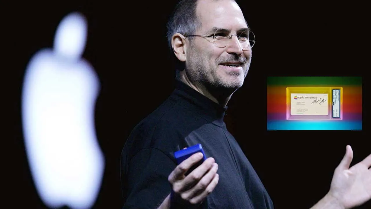 Steve Jobs imzalı Apple kartviziti 50.000 dolardan açık artırmaya çıkarıldı