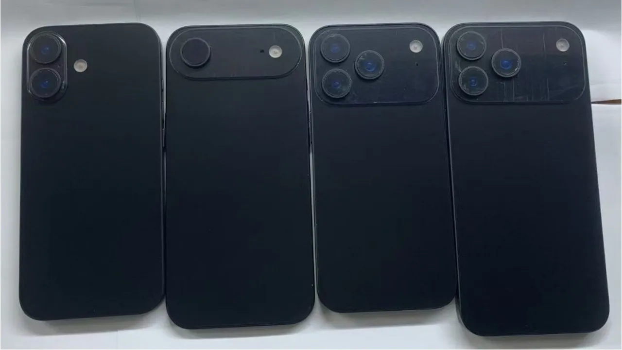 iPhone 17 serisi dördü bir arada! Tasarım netleşti, Air modeli görüldü