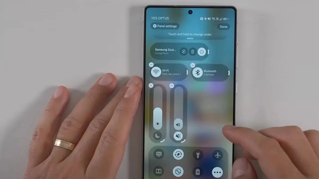 One UI 8.5 ile Hızlı Ayarlar paneli sil baştan! iOS 26’dan ilham alan tasarımla geliyor
