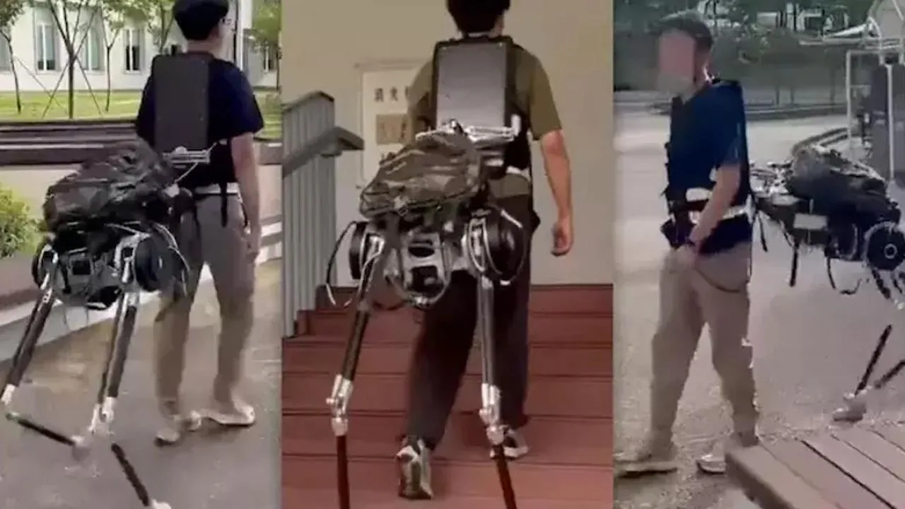 Çinli mühendislerin geliştirdiği sırt robotu yük taşımayı nasıl kolaylaştırıyor?