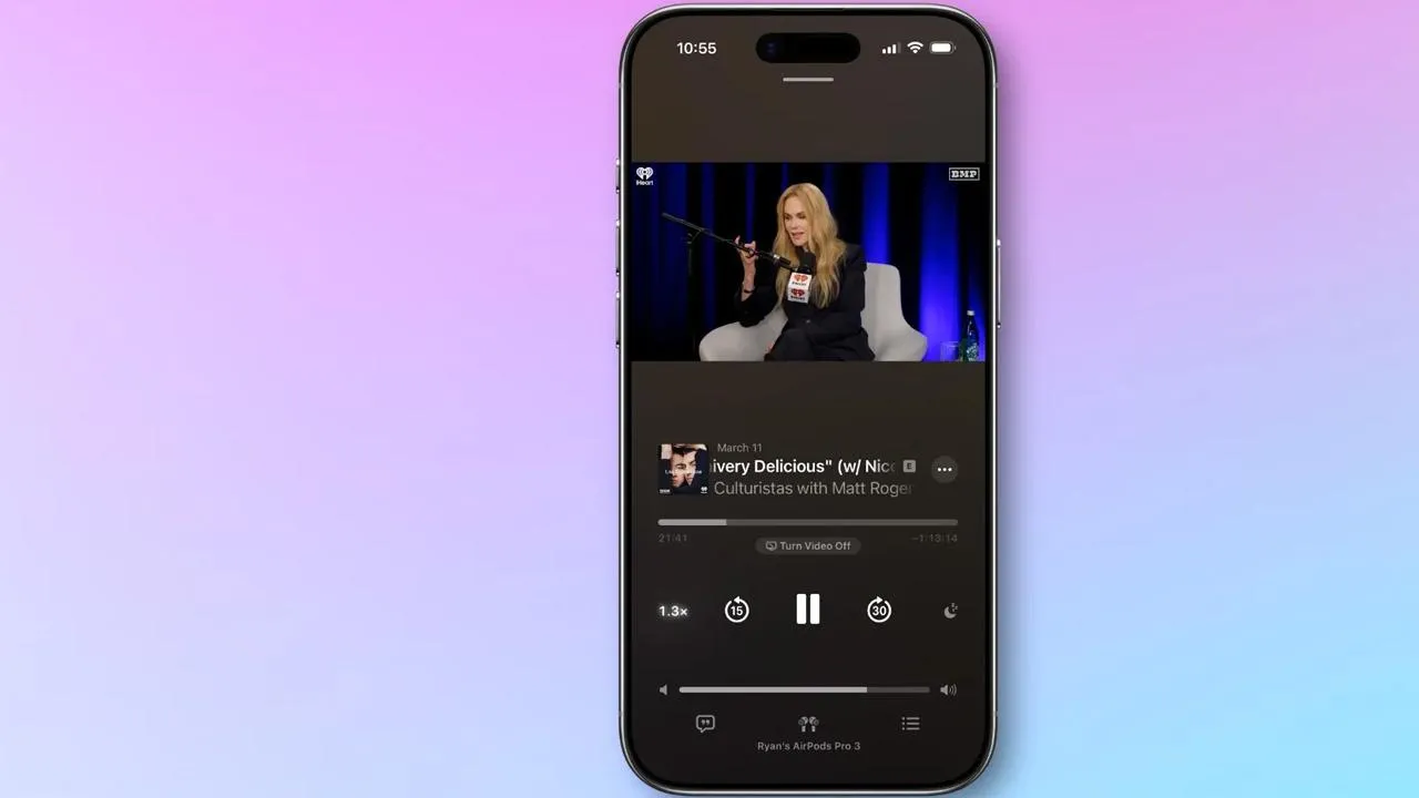 PODCAST'LER İÇİN VİDEO DESTEĞİ Apple Podcasts uygulaması artık video oynatmayı destekleyerek ses ve video modları arasında…