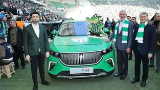 Yerli otomobil Togg, Bursaspor takımına sponsor oldu