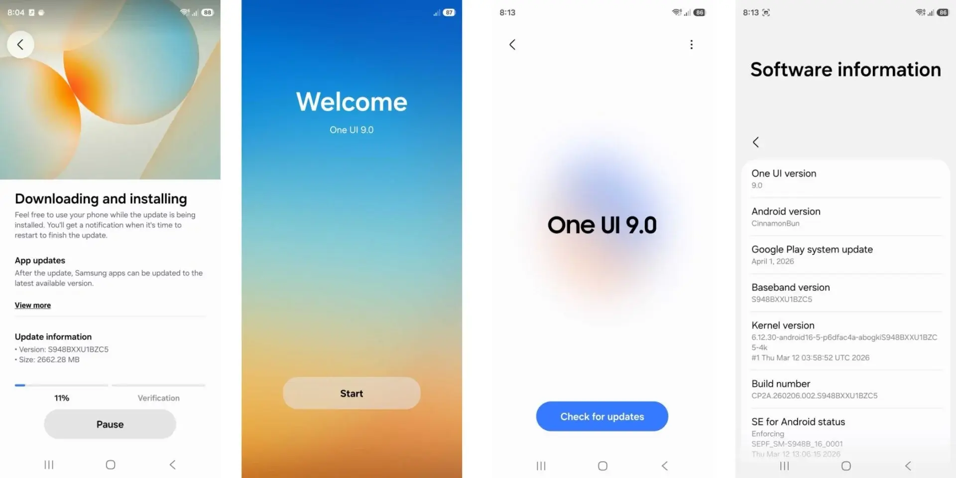One UI 8.5 dağıtıma başlamadan One UI 9 testleri başladı: Samsung sunuculara yükledi