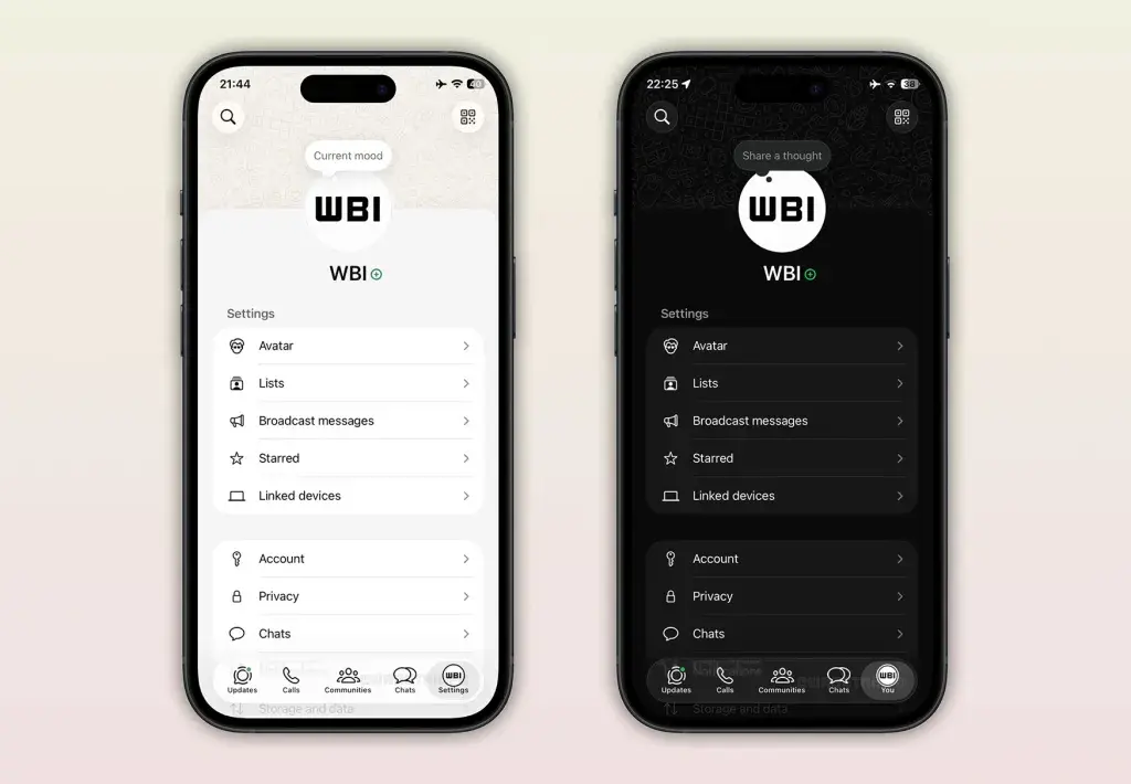 Türkiye'deki iPhone kullanıcılarına WhatsApp profil güncellemesi: Tasarımı yenilendi, yeri değiştirildi