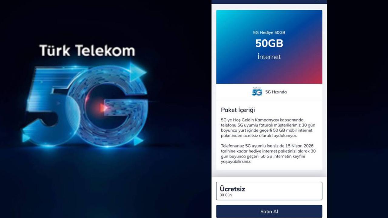 Türk Telekom 50 GB hediye internet nasıl alınır?
