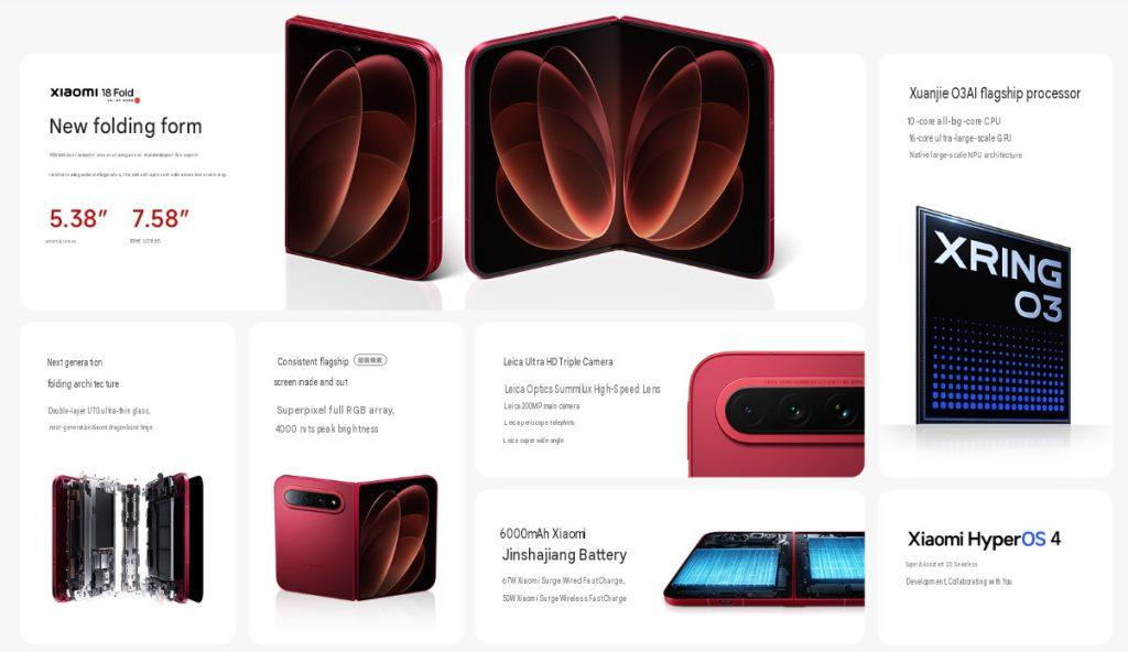 6000mAh Batarya, 200MP Kamera: Xiaomi 18 Fold Katlanabilir iPhone’a Rakip Oldu