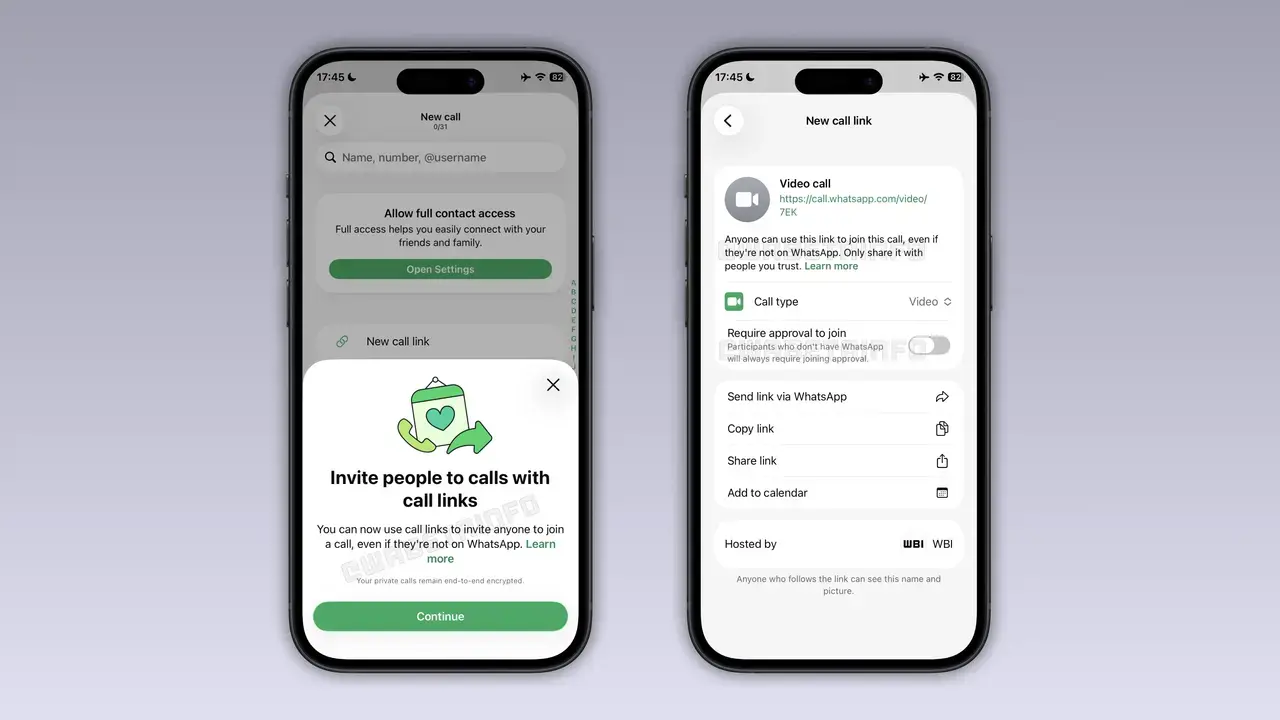 WhatsApp Hesabı Olmayanlar Artık Aramalara Katılabilecek: Yeni Özellikten ilk Bilgiler Geldi