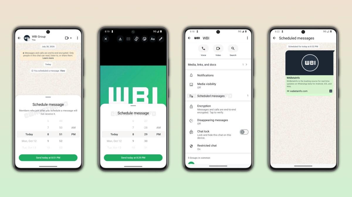 WhatsApp’a zamanlanmış mesaj özelliği geliyor: İlk görüntü sızdırıldı